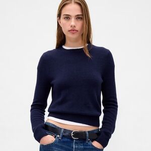 Gap Navy Blue CashSoft Crewneck Women's Sweater